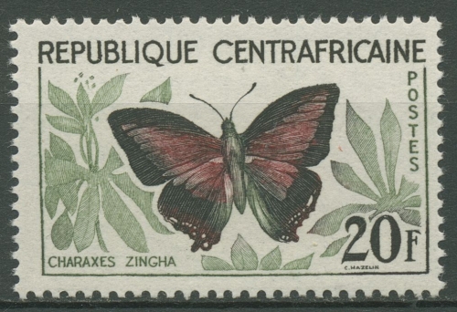 Zentralafrikanische Republik 1960 Schmetterling 10 postfrisch