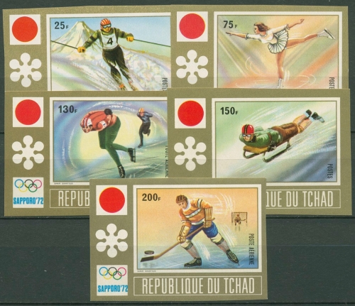 Tschad 1972 Olympische Winterspiele Sapporo 502/06 B postfrisch