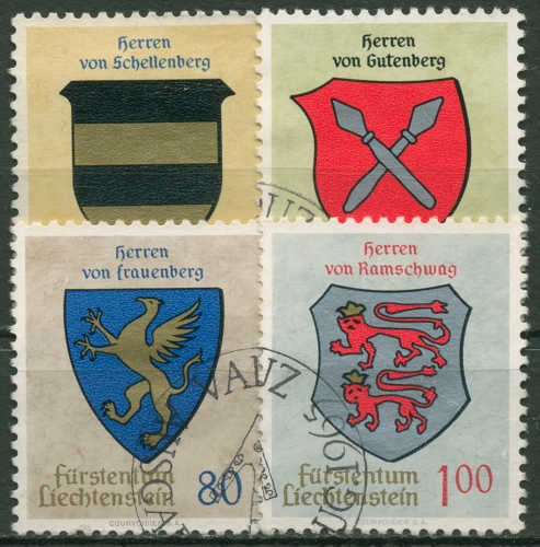Liechtenstein 1965 Wappen 450/53 gestempelt
