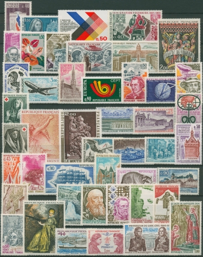 Frankreich Jahrgang 1973 komplett postfrisch (SG96243)