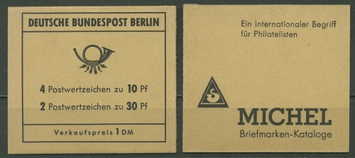 Berlin Markenheftchen 1970 Brandenburger Tor MH 6 b postfrisch