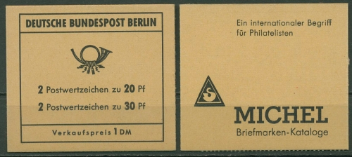 Berlin Markenheftchen 1970 Brandenburger Tor MH 7 b postfrisch