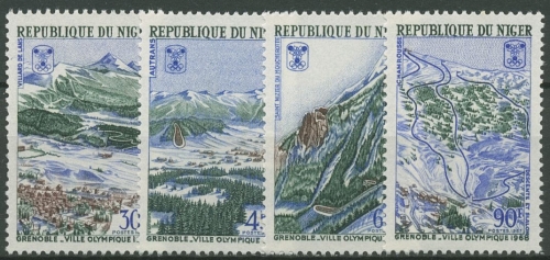 Niger 1967 Olympiastadt Grenoble 152/55 postfrisch