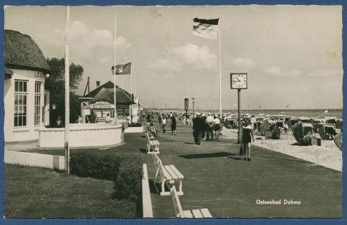 Ostseebad Dahme Strandkonditorei, gelaufen 1956 (AK3776)