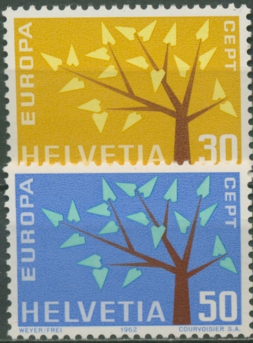 Schweiz 1962 Europa CEPT Stilisierter Baum 756/57 postfrisch