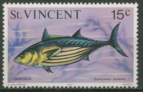 St. Vincent 1976 Fische: Pompano 448 II postfrisch