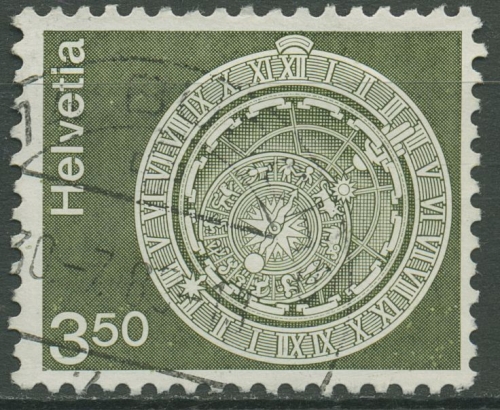Schweiz 1980 Architektur Kunsthandwerk Astronomische Uhr 1169 gestempelt