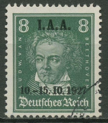 Deutsches Reich 1927 Tagung Internationales Arbeitamt IAA 407 gestempelt