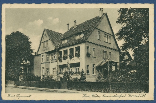Bad Pyrmont Haus Wiese Severinstraße, gelaufen 1941 als Feldpost (AK3735)