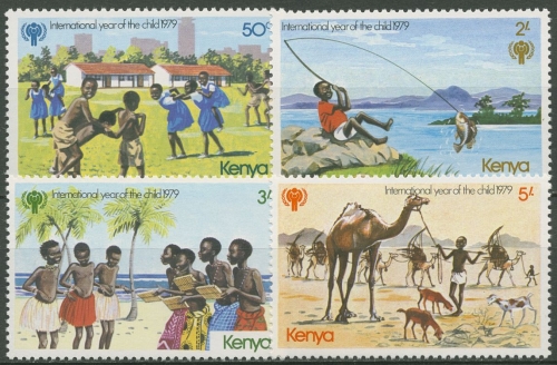 Kenia 1979 Jahr des Kindes Fischfang Viehhaltung 135/38 postfrisch