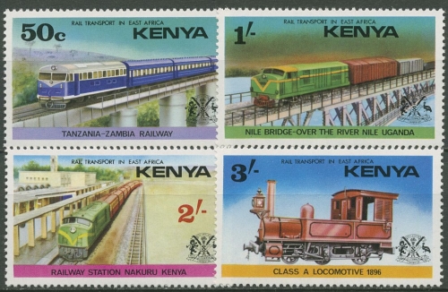 Kenia 1976 Eisenbahnen in Ostafrika 62/65 A postfrisch