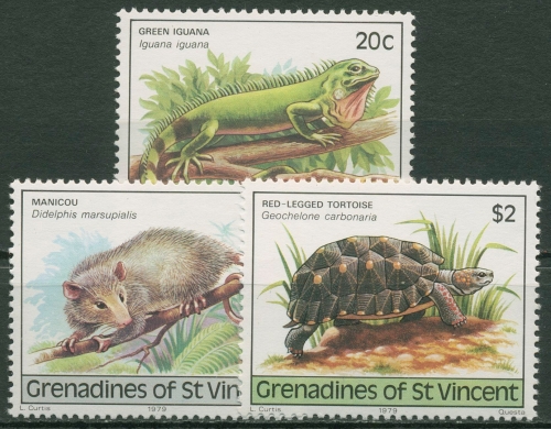 St. Vincent - Grenadinen 1979 Tiere 169/71 postfrisch