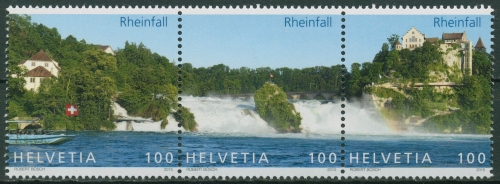 Schweiz 2015 Sehneswürdigkeiten Rheinfall Schaffhausen 2383/85 ZD postfrisch
