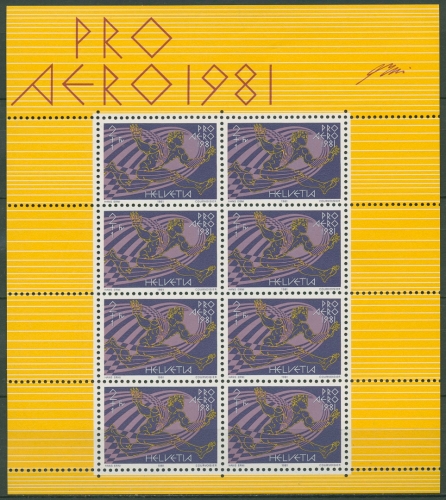 Schweiz 1981 Pro Aero Luftfahrtgesellschaft Swissair 1196 K postfrisch (C96319)