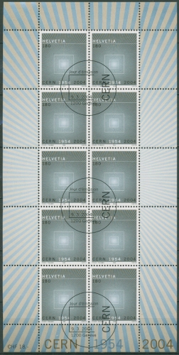 Schweiz 2004 Kernforschung CERN 1866 K gestempelt (C96336)