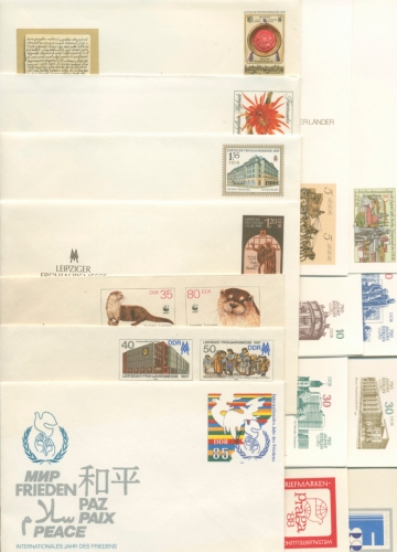 DDR Ganzsachen 39 St. 1973/90 fast komplett ungebraucht, Kw über 160.- (XL5232)
