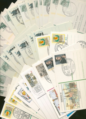BRD über 50 Ganzsachen mit Sonderstempeln (XL5218)