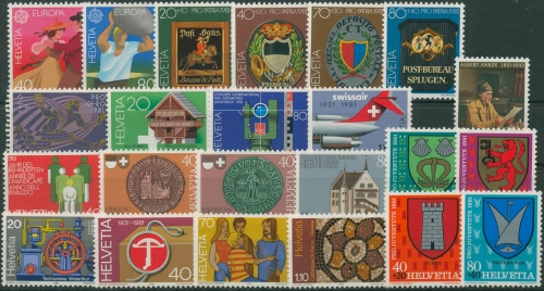 Schweiz Jahrgang 1981 komplett 1191/13 postfrisch (G96409)