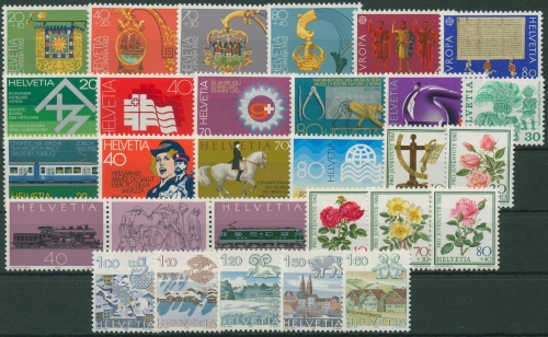 Schweiz Jahrgang 1982 komplett 1214/41 postfrisch (G96410)