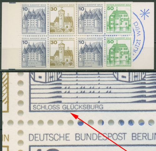 Berlin Markenheftchen 1980 B & S mit Plattenfehler MH 11 a PF VI postfrisch