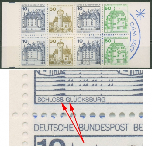 Berlin Markenheftchen 1980 B & S mit Plattenfehler MH 11 a PF VIII postfrisch