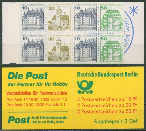 Berlin Markenheftchen 1980 Burgen und Schlösser MH 11 b postfrisch