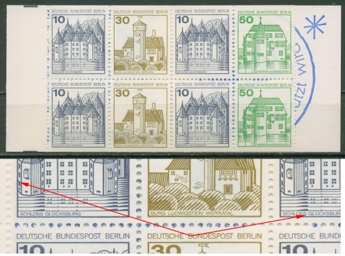 Berlin Markenheftchen 1980 B & S mit Plattenfehler MH 11 b PF IV+V postfrisch