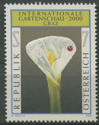 Österreich 2000 Int. Gartenschau Graz Blumen Sumpfcalla 2305 postfrisch