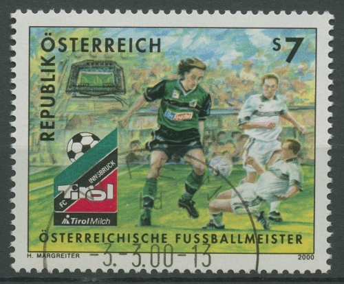 Österreich 2000 Fußball FC Tirol Milch Innsbruck 2307 gestempelt