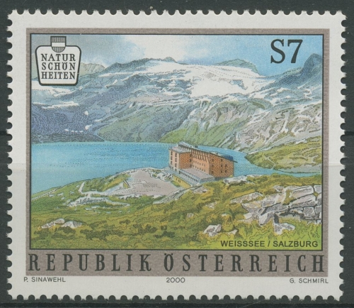 Österreich 2000 Naturschöheiten Weißsee mit Rudolfshütte 2310 postfrisch
