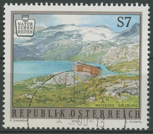 Österreich 2000 Naturschöheiten Weißsee mit Rudolfshütte 2310 gestempelt