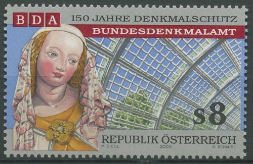 Österreich 2000 Denkmalschutz Palmenhaus Burggarten Wien 2313 postfrisch