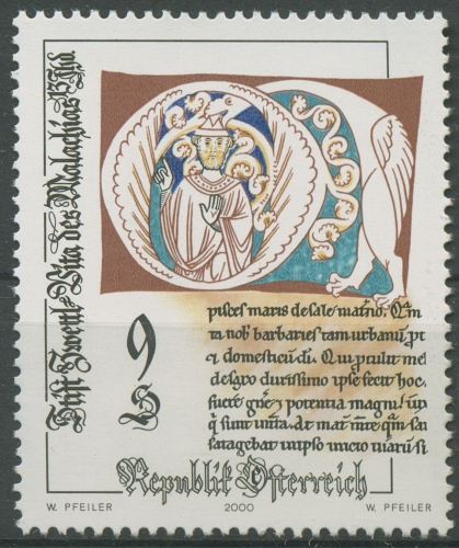 Österreich 2000 Kunsthandwerk Schrift Stiftsbibliothek Zwettl 2314 postfrisch