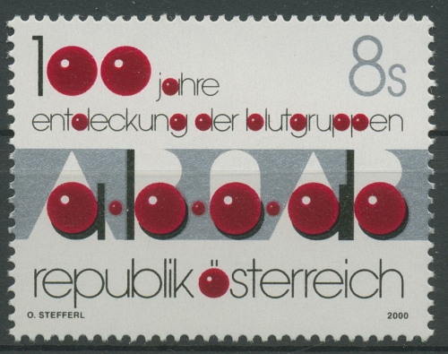 Österreich 2000 Die Blutgruppen Karl Landsteiner 2322 postfrisch