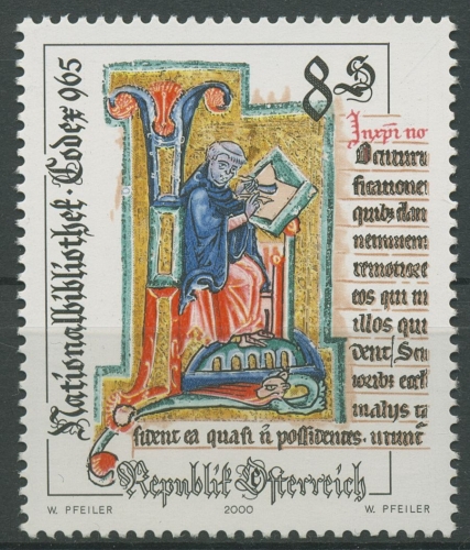 Österreich 2000 Kunsthandwerk Nationalbibliothek Wien 2329 postfrisch