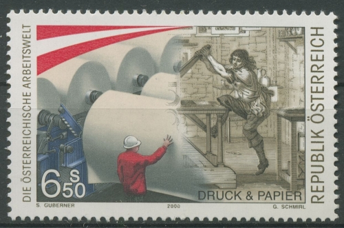 Österreich 2000 Papierherstellung Drucker 2330 postfrisch