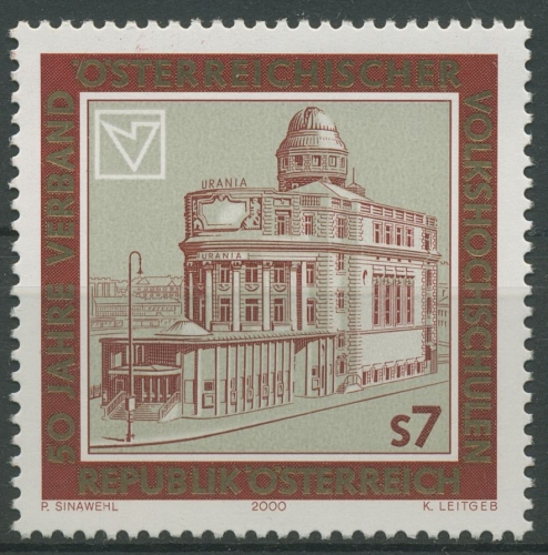 Österreich 2000 Volkshochschulen Wiener Urania 2333 postfrisch