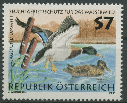 Österreich 2001 Jagd Tiere Wasserwild Stockenten 2336 postfrisch