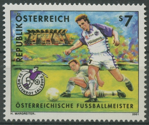 Österreich 2001 Fußballmeister SV Wüstenrot Salzburg 2337 postfrisch