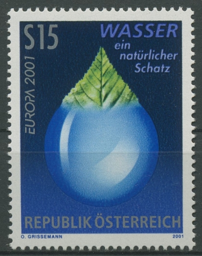 Österreich 2001 Europa CEPT Lebensspender Wasser 2344 postfrisch