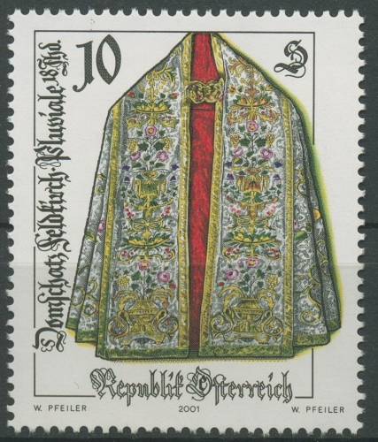 Österreich 2001 Kunsthandwerk Dom zu Feldkirch Pluviale 2356 postfrisch