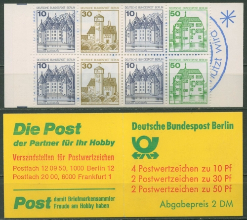 Berlin Markenheftchen 1980 Burgen und Schlösser MH 11 ca postfrisch