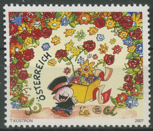 Österreich 2007 Freimarke Glückwunschbriefe Comic 2647 postfrisch