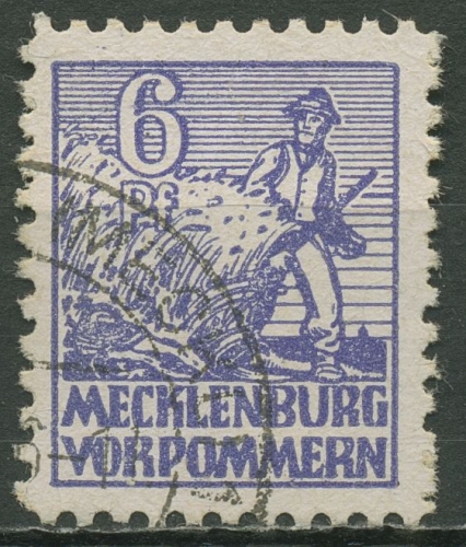 SBZ Mecklenburg-Vorpommern 1946 Abschiedsserie 33 xa gestempelt