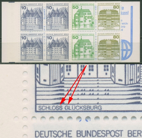 Berlin Markenheftchen 1982 B & S mit Plattenfehler MH 13 a PF VIII postfrisch