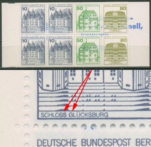 Berlin Markenheftchen 1982 B & S mit Plattenfehler MH 13 c mZ PF VIII postfrisch