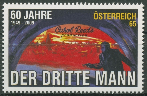 Österreich 2009 Film "Der dritte Mann" Carol Reed 2822 postfrisch