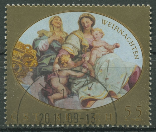 Österreich 2009 Weihnachten Pfarrkirche Postamt Christkindl 2842 gestempelt