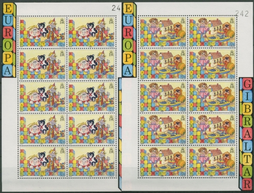 Gibraltar 1989 Europa CEPT Kinderspiele 563/64 K postfrisch (C96439)