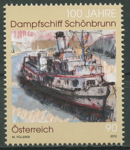 Österreich 2012 Dampfschiff Schönbrunn 2997 postfrisch